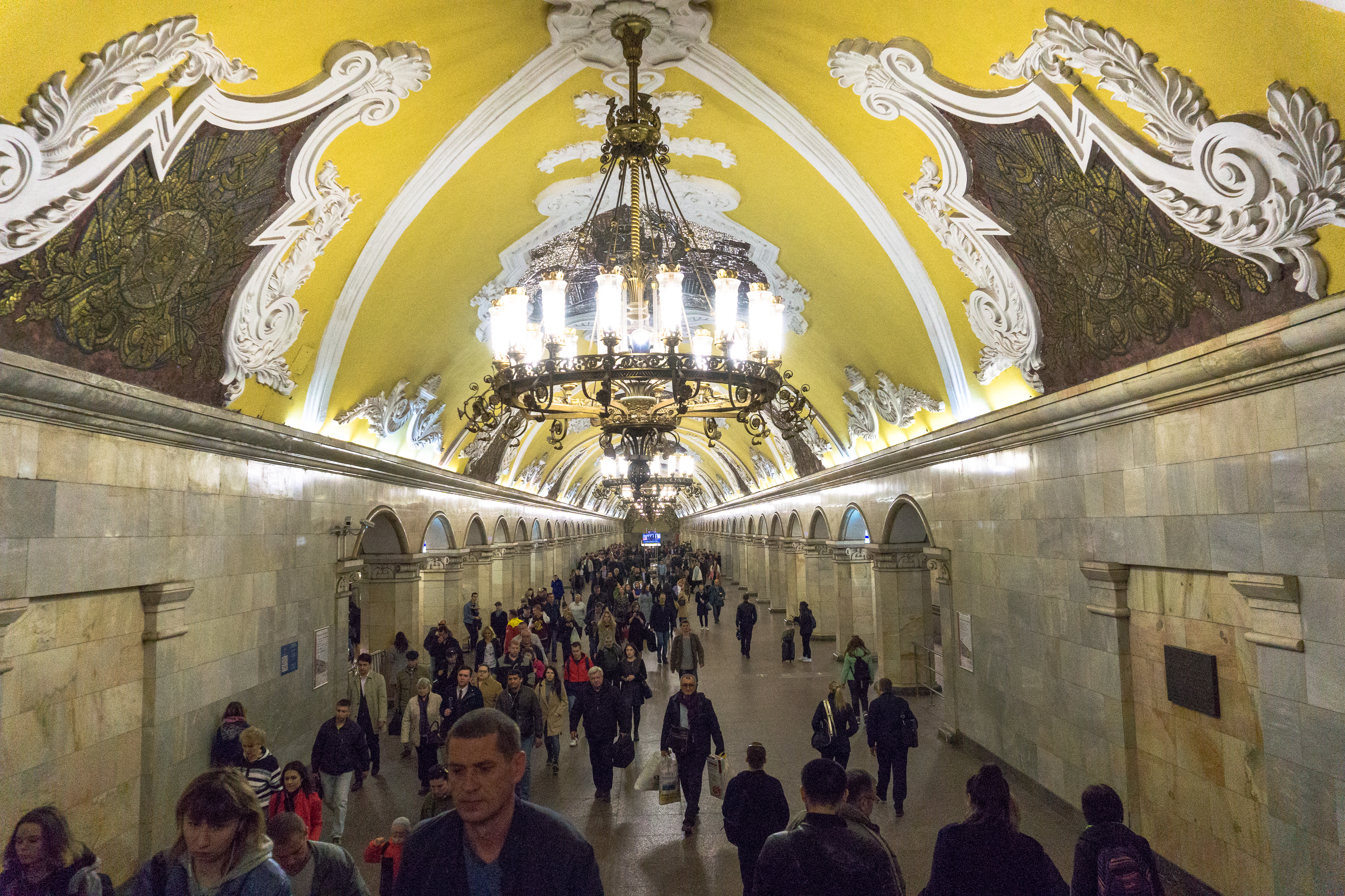 beautiful metro station