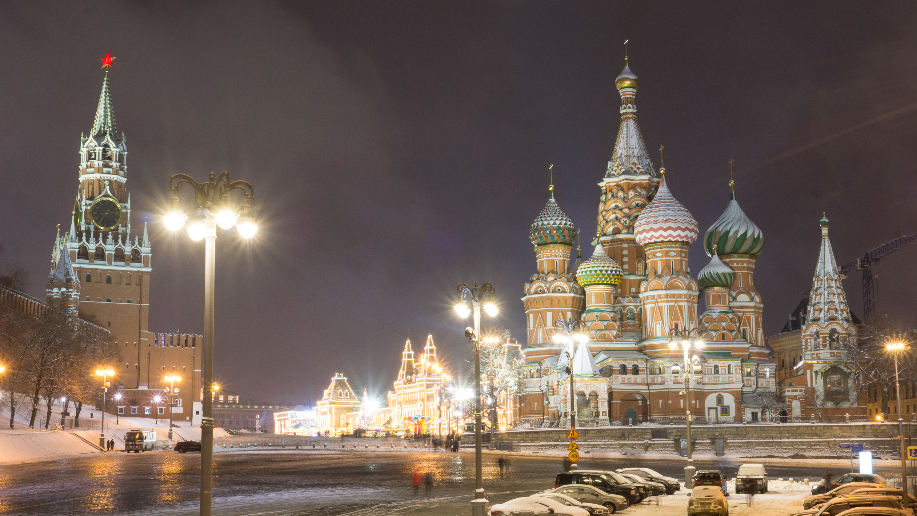 Red Square at night